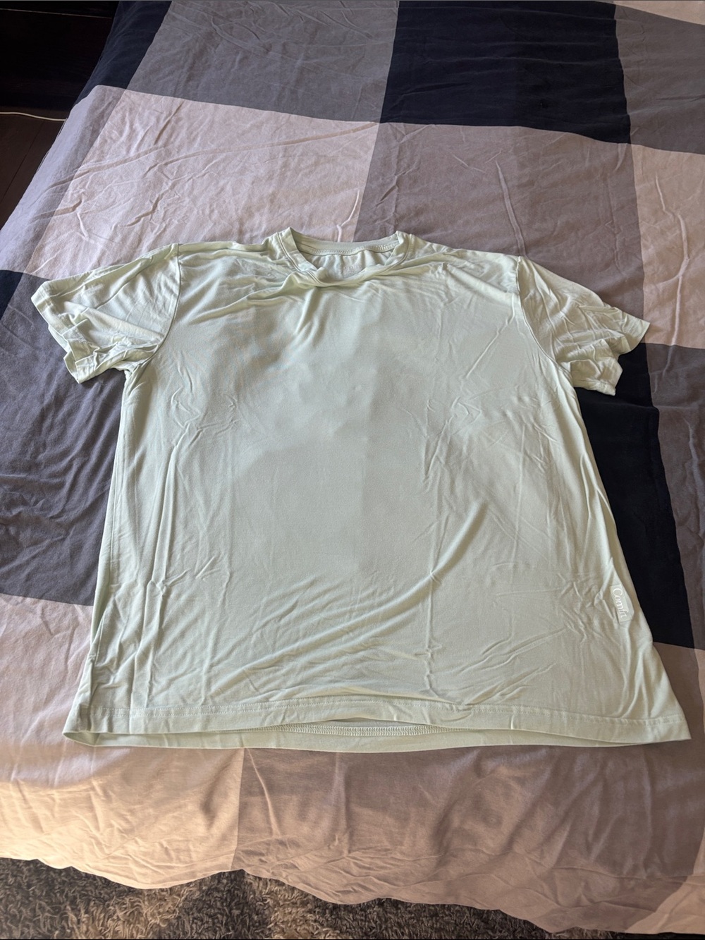 Comfrt cloud lounge Short Sleeve Crew Neck Shirt - Light Mint - Picture 3 of 3